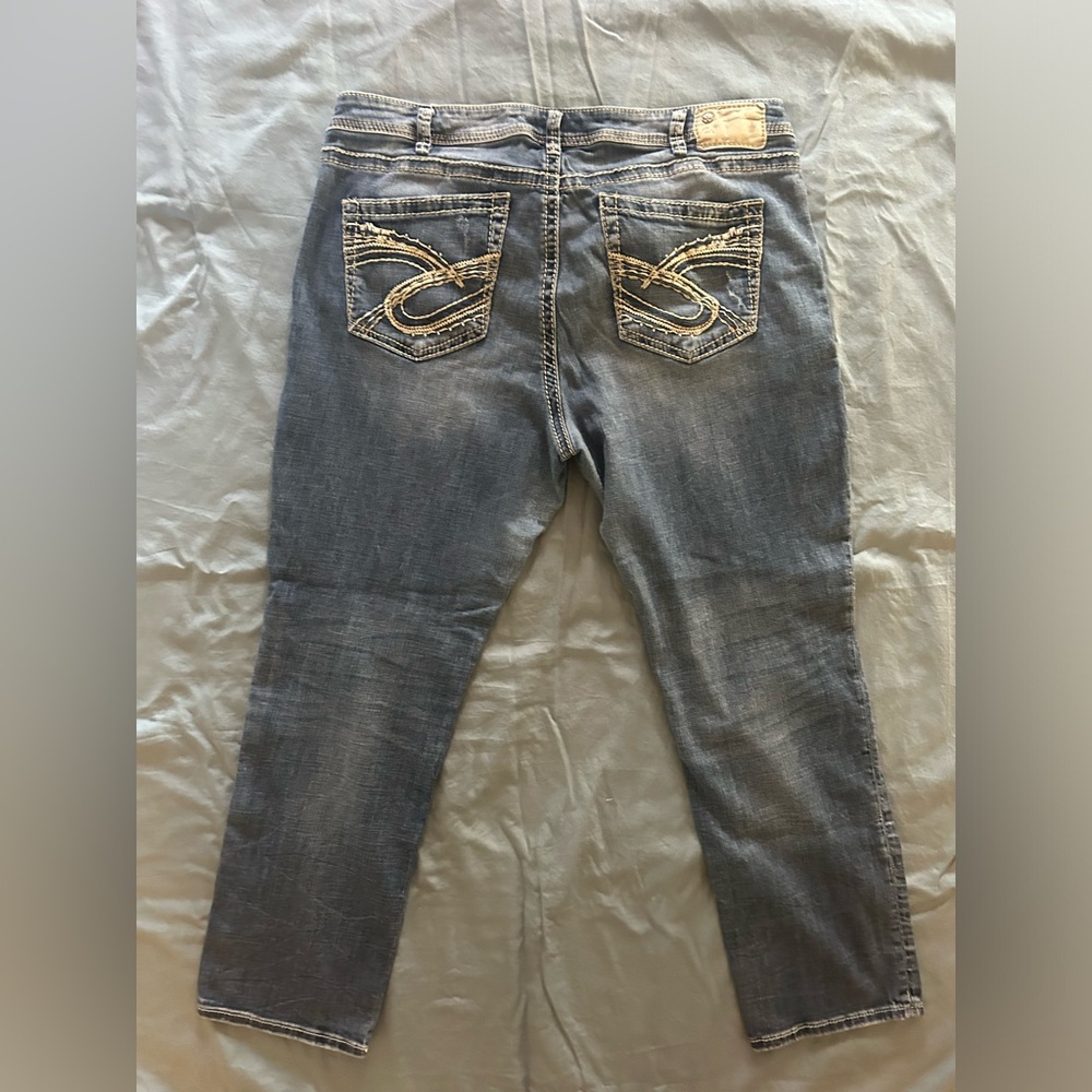 Silver Jean Sam Boyfriend Capris
